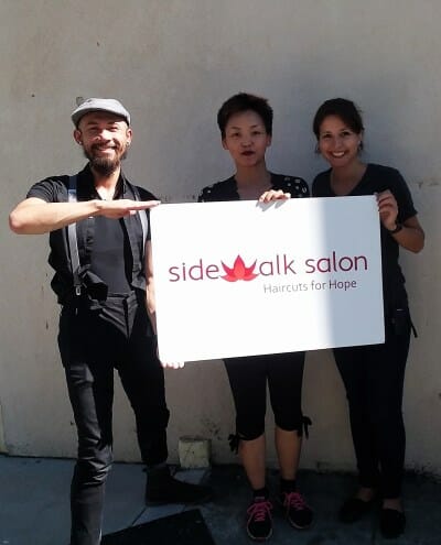 Sidewalk Salon Provides Free Haircuts to Trinity Center Members